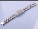 25.7g Kamienie Kryształy 925 Sterling Silver Bracelets Pearl Shape Bracelet Mężczyzna Unisex Styles Link Chain