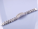 25.7g Kamienie Kryształy 925 Sterling Silver Bracelets Pearl Shape Bracelet Mężczyzna Unisex Styles Link Chain